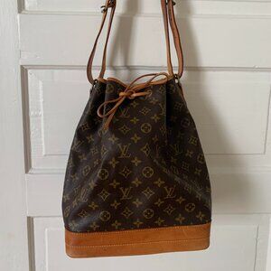 LOUIS VUITTON Noe Monogram Shoulder Tote Bag Purse